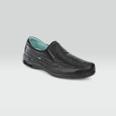 Emmanuel - Zapato Formal de Piel Venado con Borrego Negro de Suela Con Cápsula Jarking